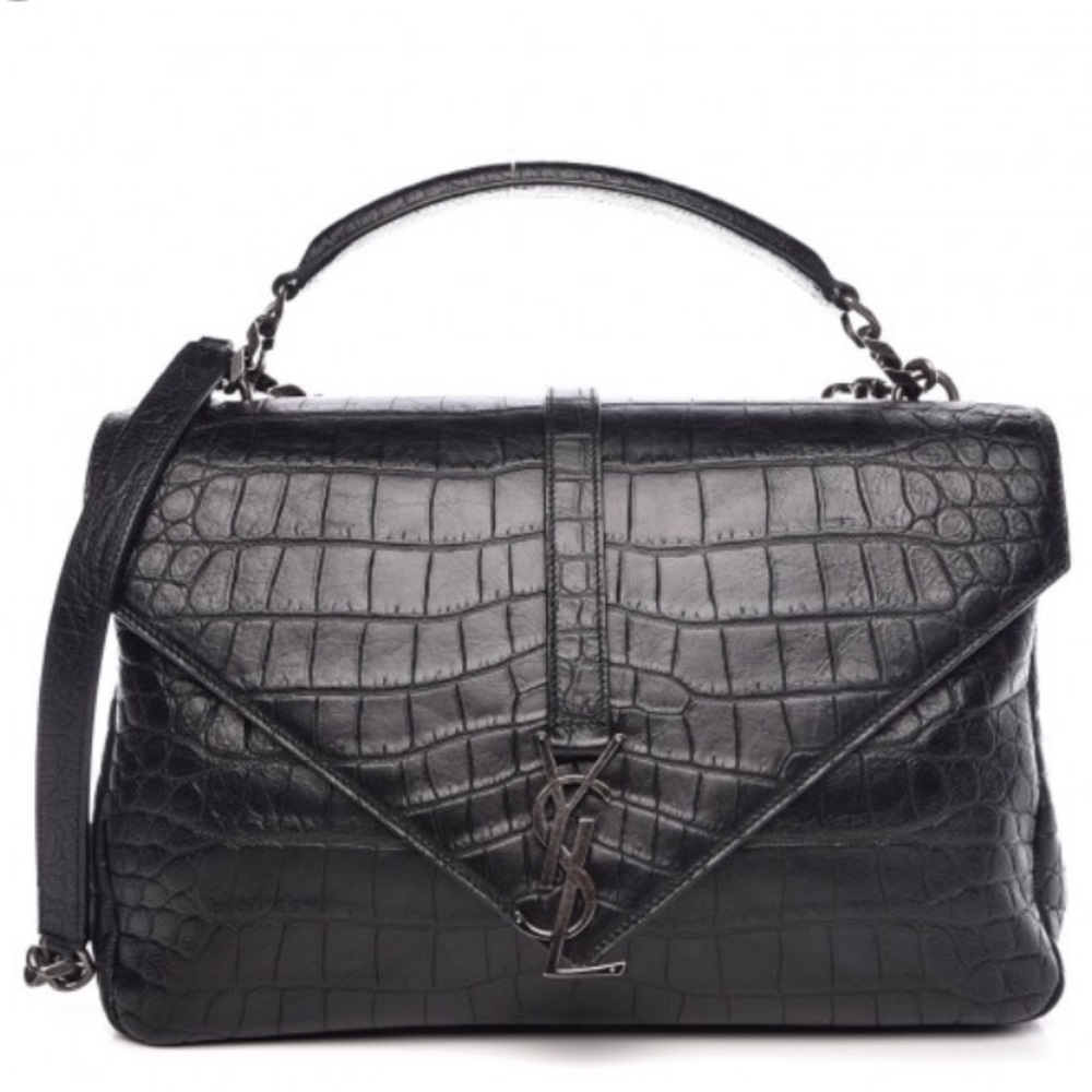 ❌SOLD❌ Saint Laurent Collège Crocodile Bag - Picture 2 of 8